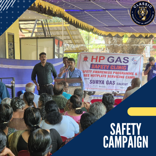 Inspector using mobile app for digital safety report